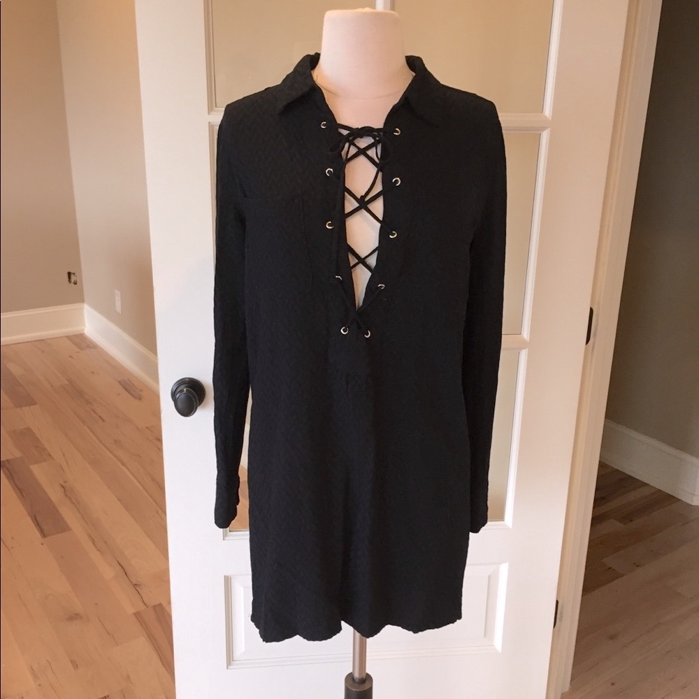 Boutique dress B Original black solid womens Small